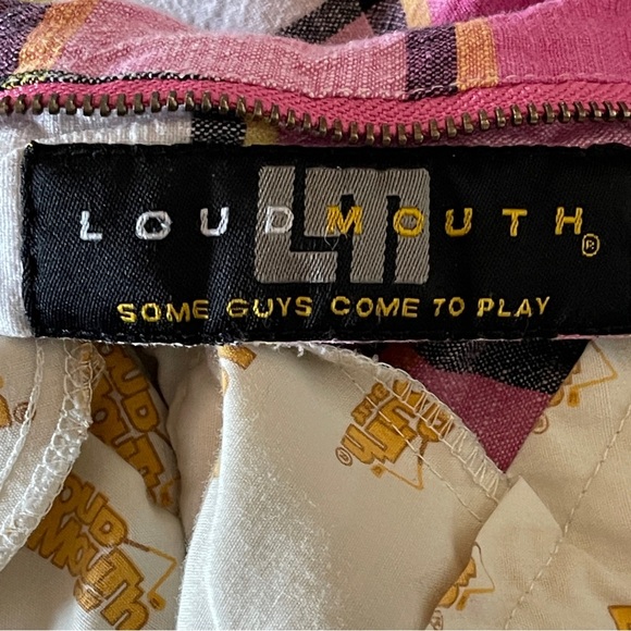 Loudmouth Golf Pants Pink Plaid Retro Preppy Grandpacore Outfit Men’s Medium - Picture 7 of 12